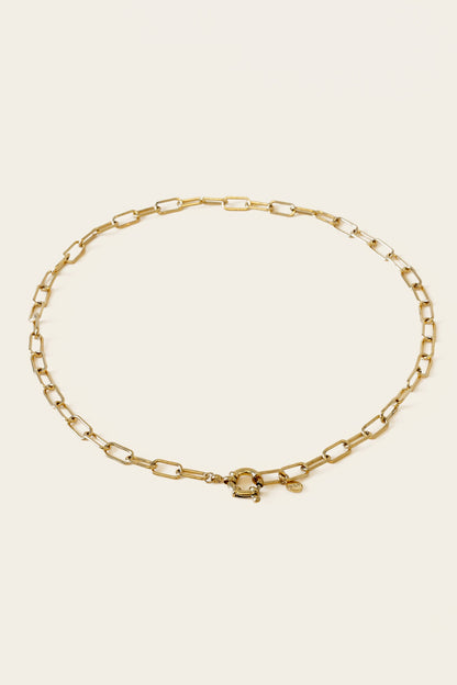 Whistle &amp; Pop Heritage Paper Clip Chain Necklace