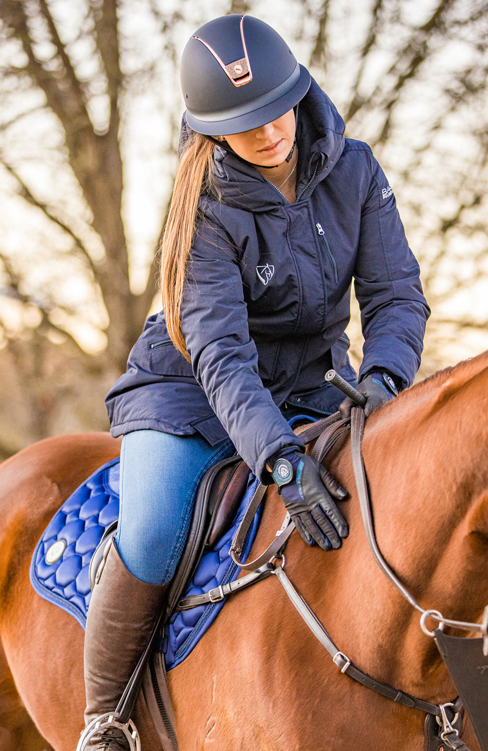 BARE Equestrian Pro Rider Mesh Grip Gloves
