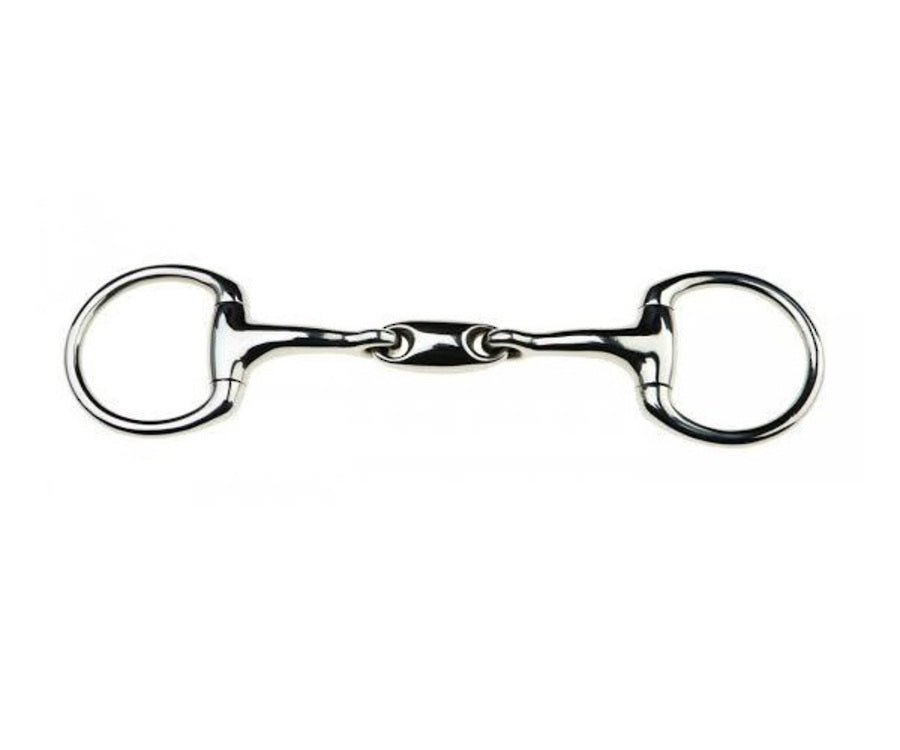 JP Korsteel Stainless Steel Oval Link Eggbutt Bradoon Snaffle