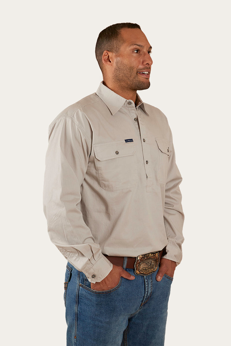 Ringers Western King River Mens Half Button Work Shirt