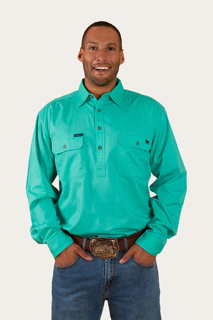 Ringers Western King River Mens Half Button Work Shirt