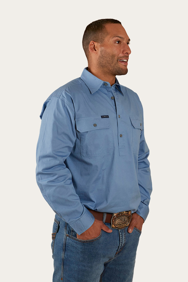 Ringers Western King River Mens Half Button Work Shirt