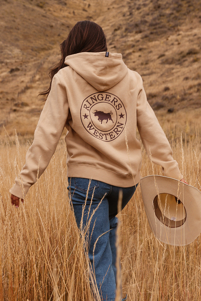 Ringers Western Signature Bull Womens Pullover Hoodie