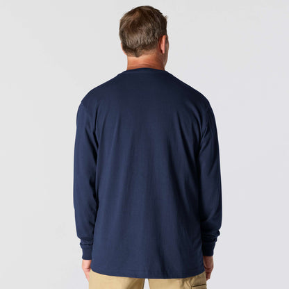 Carhartt Workwear Long Sleeve Pocket T Shirt - Navy