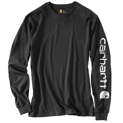 Carhartt Men′s Relaxed Fit Long Sleeve T-Shirt With Sleeve Logo