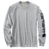 Carhartt Mens Relaxed Fit Long Sleeve T-Shirt With Sleeve Logo - view 2