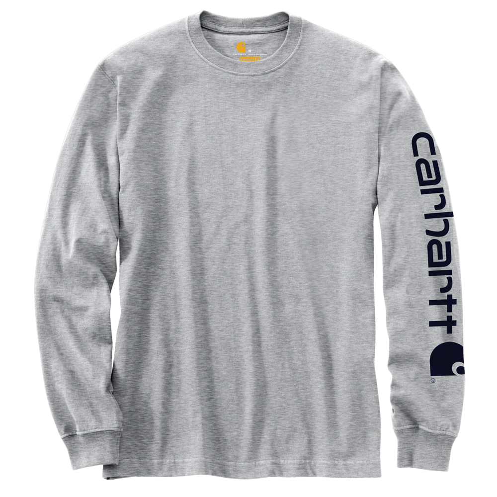 Carhartt Men′s Relaxed Fit Long Sleeve T-Shirt With Sleeve Logo