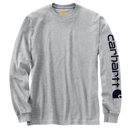 Carhartt Men′s Relaxed Fit Long Sleeve T-Shirt With Sleeve Logo