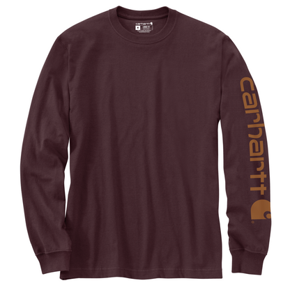 Carhartt Men′s Relaxed Fit Long Sleeve T-Shirt With Sleeve Logo