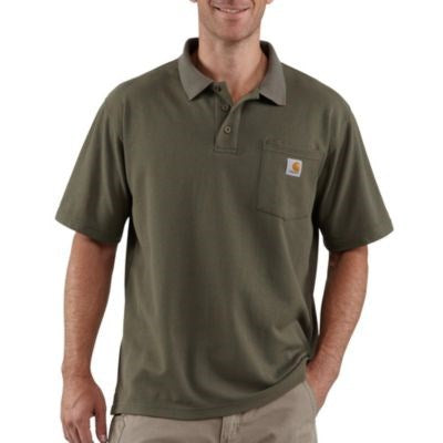 Carhartt Pique Pocket Polo - Moss