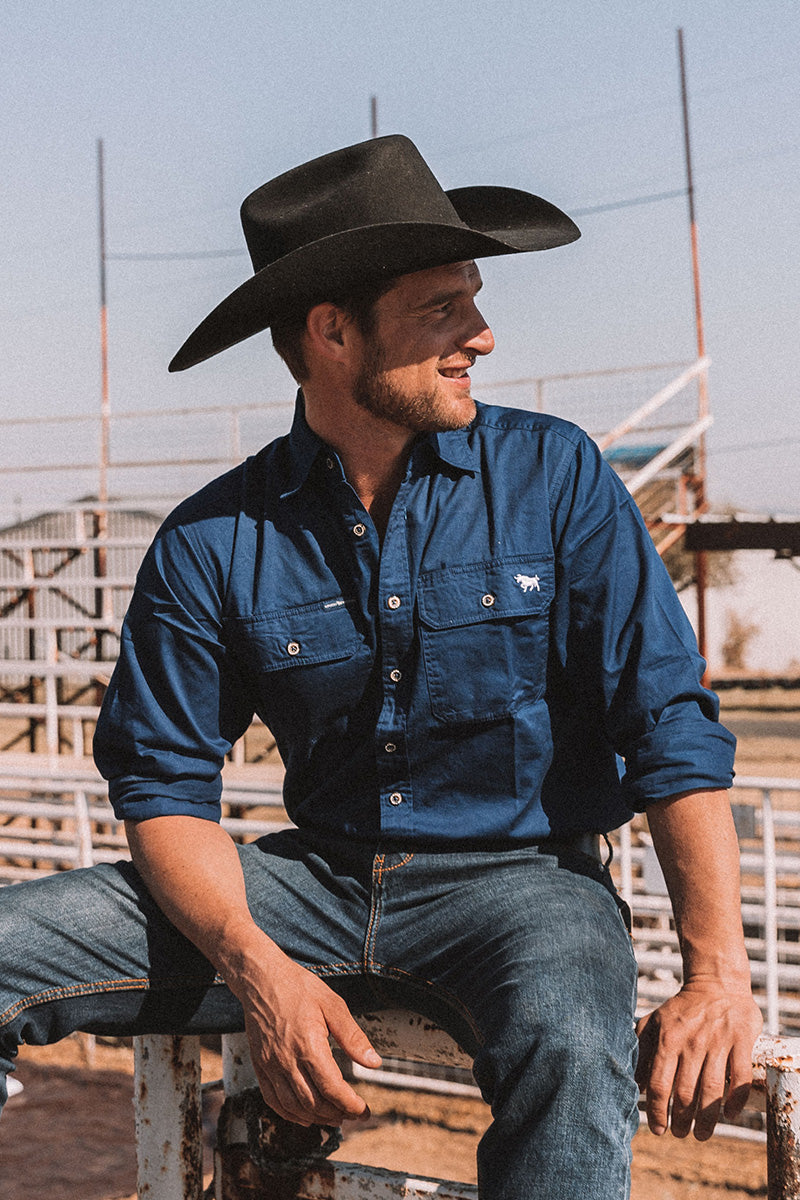 Ringers Western King River Mens Full Button Work Shirt – NZ Tack