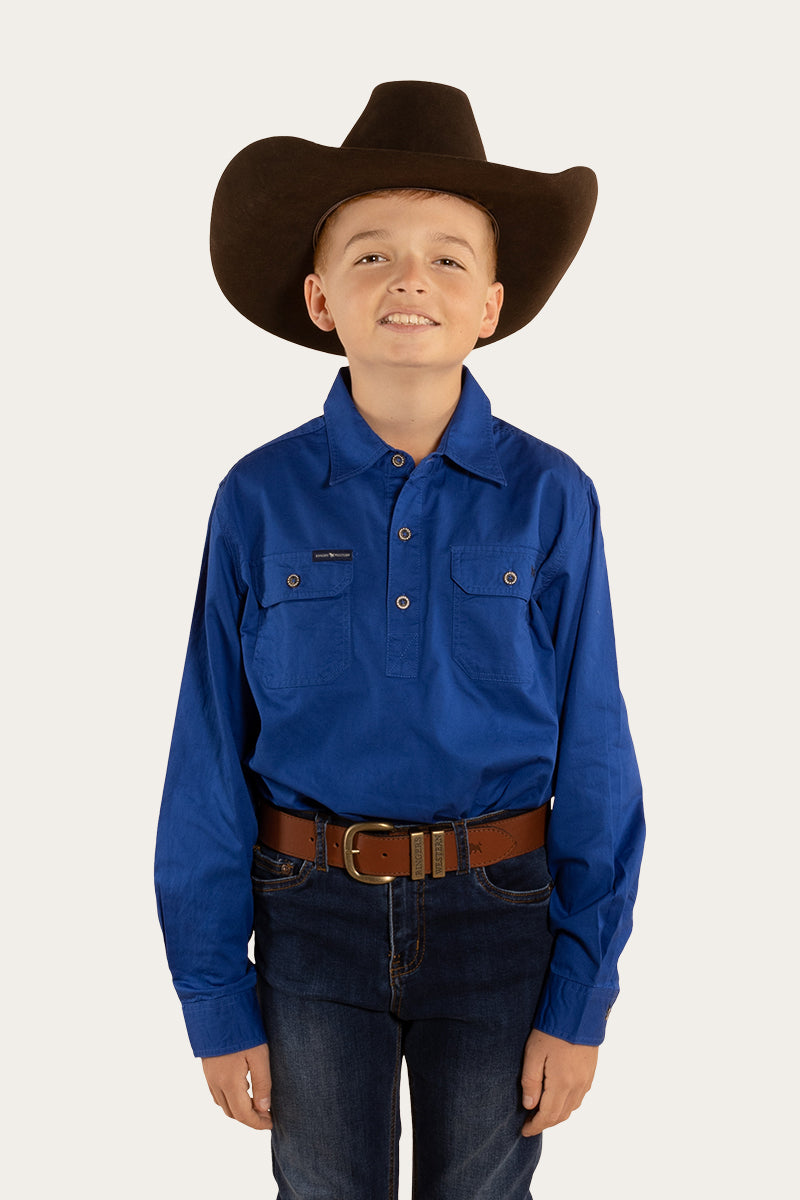Ringers Western Ringers Babies Short Sleeve Work Shirt Romper