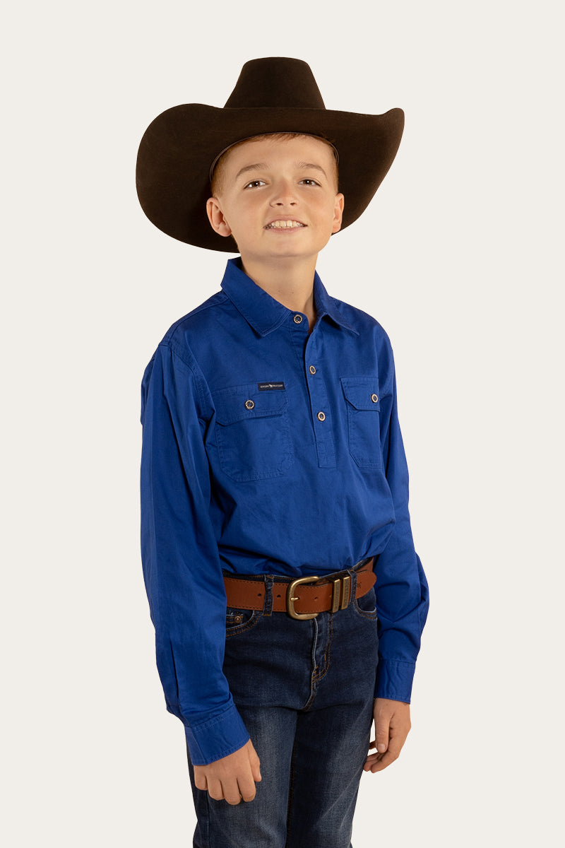 Ringers Western Ringers Babies Short Sleeve Work Shirt Romper
