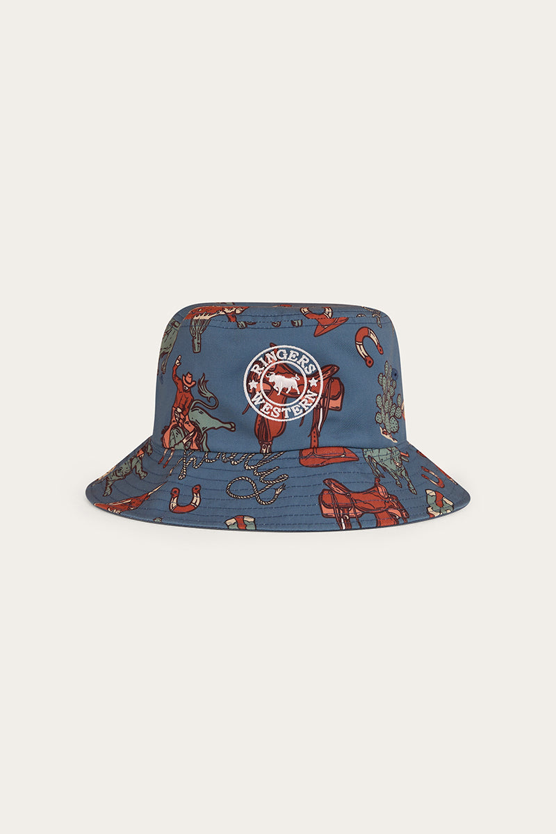 Ringers Western Mini Cowboy Kids Reversible Bucket Hat