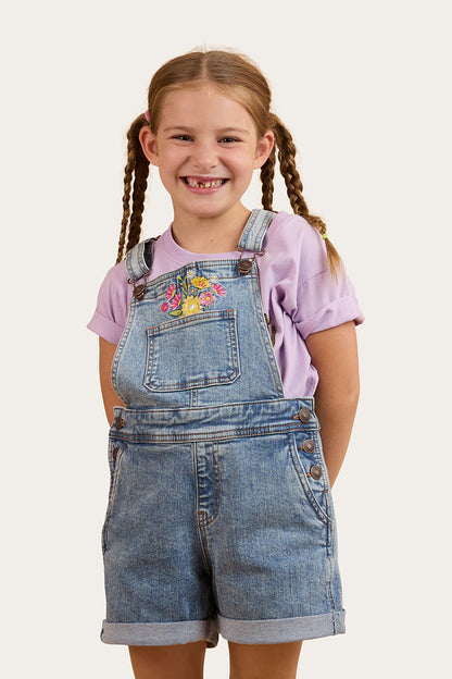 Ringers Western Dahlia Kids Denim Short Overall