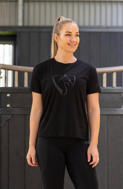 BARE Equestrian Youth Black Logo T-Shirt
