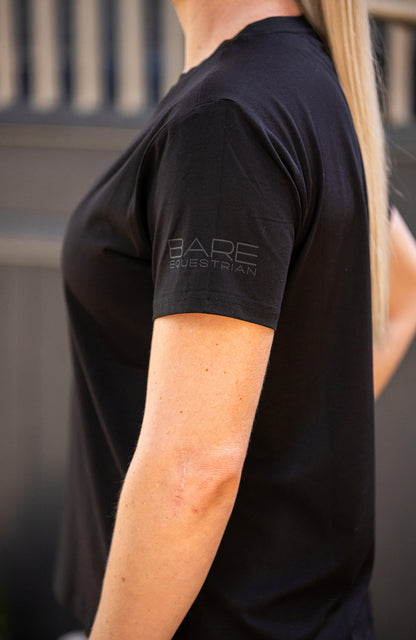 BARE Equestrian Youth Black Logo T-Shirt