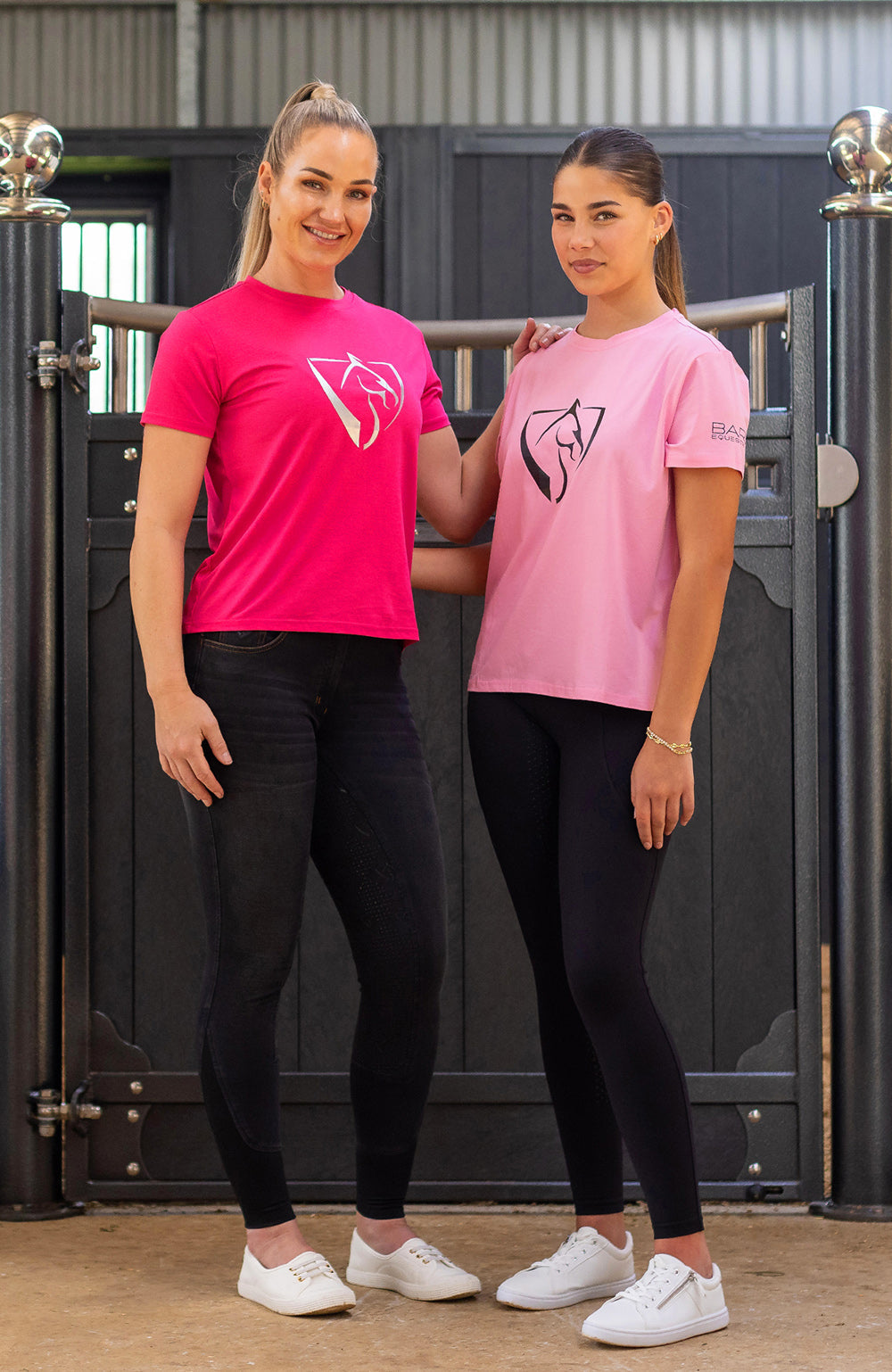BARE Equestrian Black Logo T-Shirt