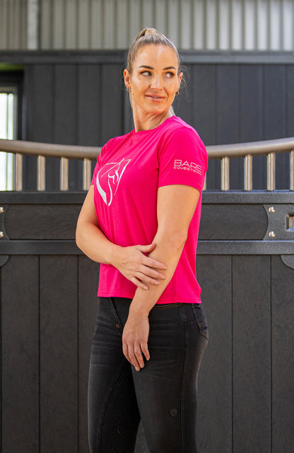 BARE Equestrian Silver Logo T-Shirt