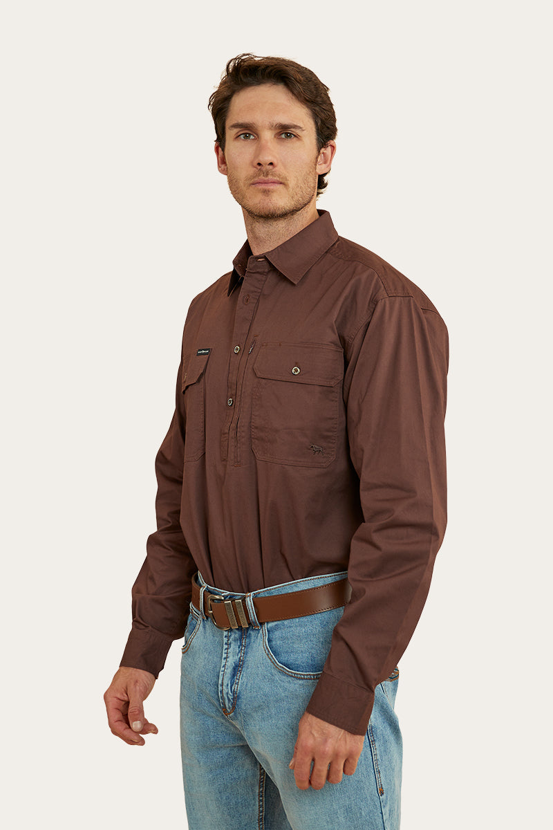 Ringers Western Tempest Mens Half Button Work Shirt