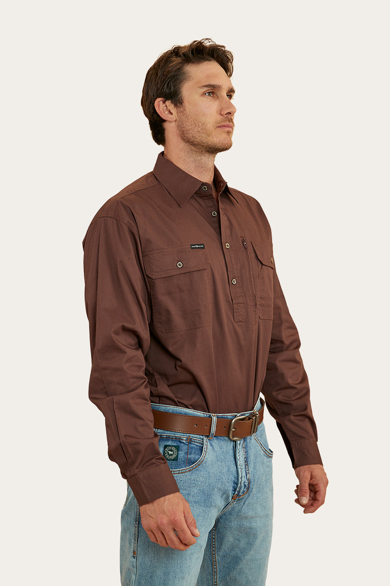 Ringers Western Tempest Mens Half Button Work Shirt