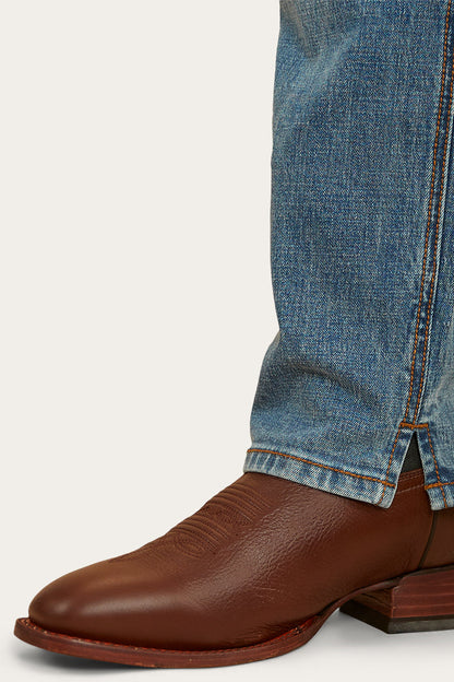 Ringers Western 
Muster Rodeo Mens Straight Leg Jeans - Mid Wash Blue