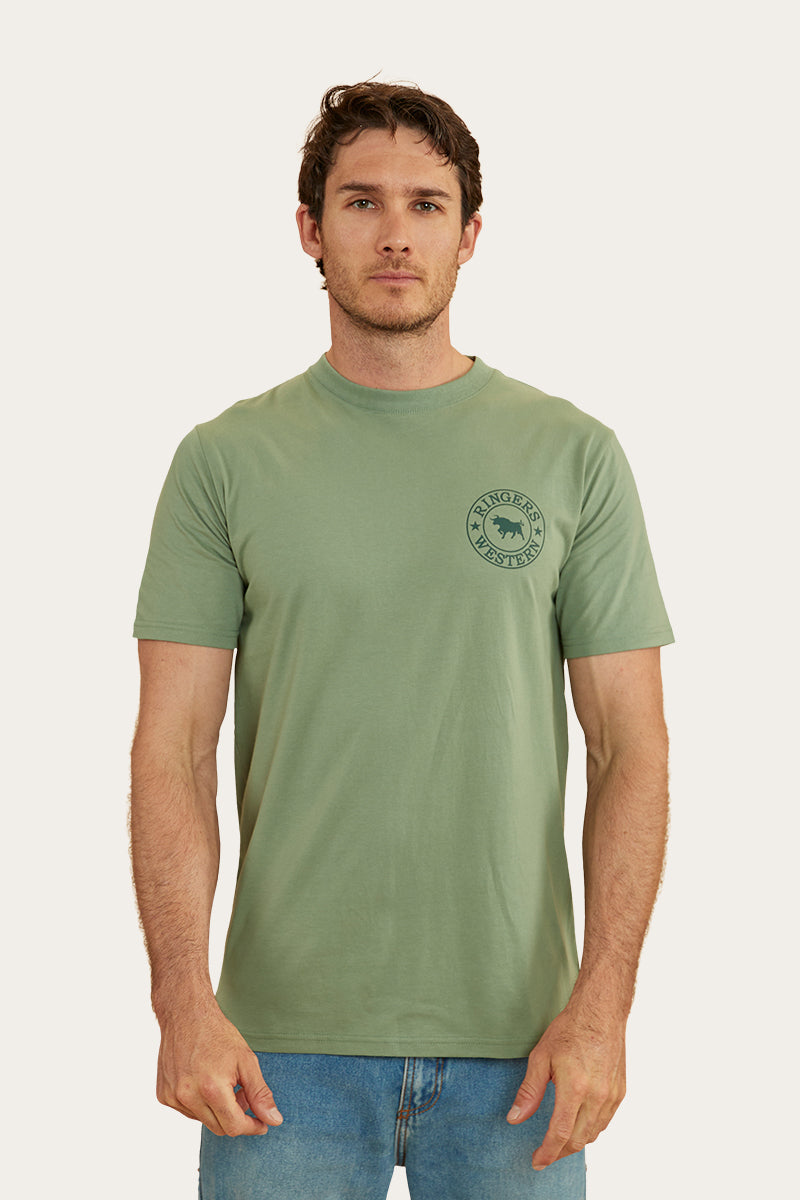 Ringers Western 
Signature Bull Mens Classic Fit T-Shirt - Leaf/Pine