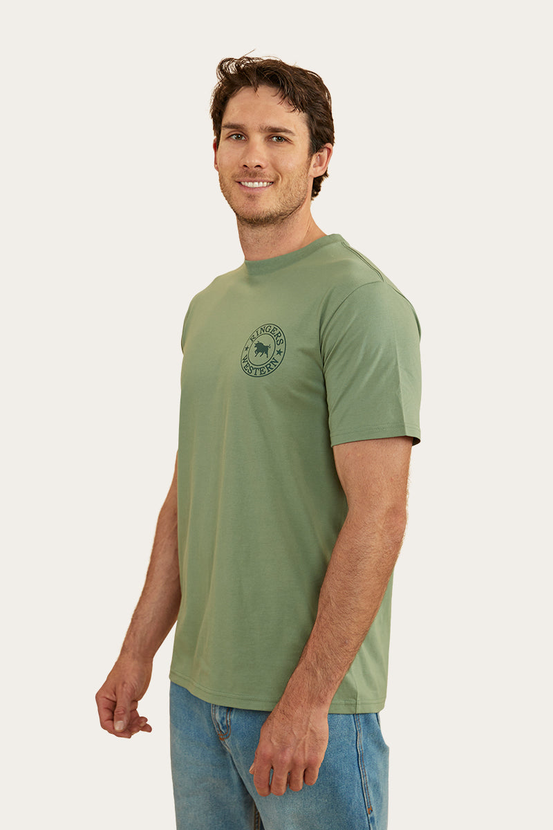 Ringers Western 
Signature Bull Mens Classic Fit T-Shirt - Leaf/Pine