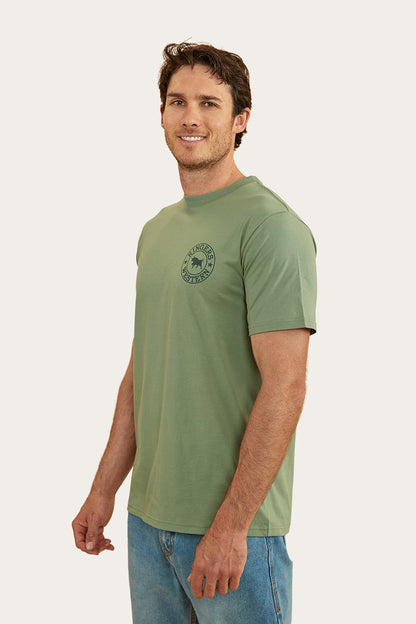 Ringers Western 
Signature Bull Mens Classic Fit T-Shirt - Leaf/Pine
