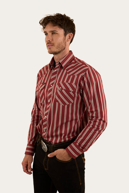 Ringers Western Mapleton Mens Western Shirt Stripe