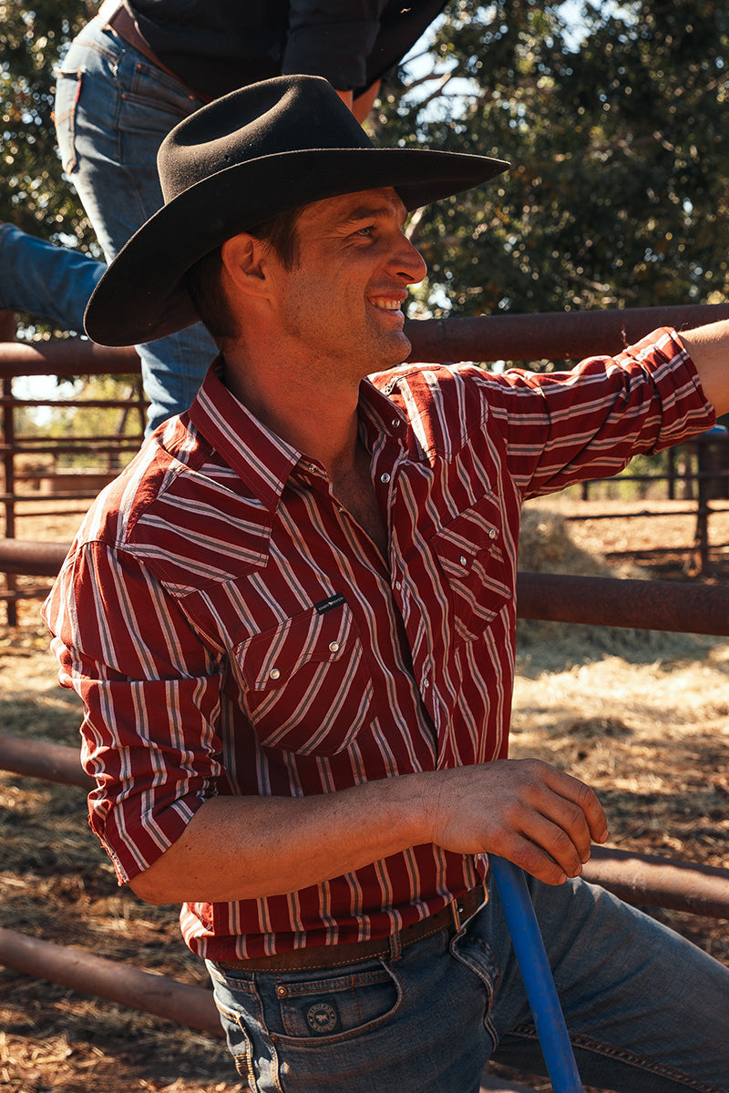 Ringers Western Mapleton Mens Western Shirt Stripe