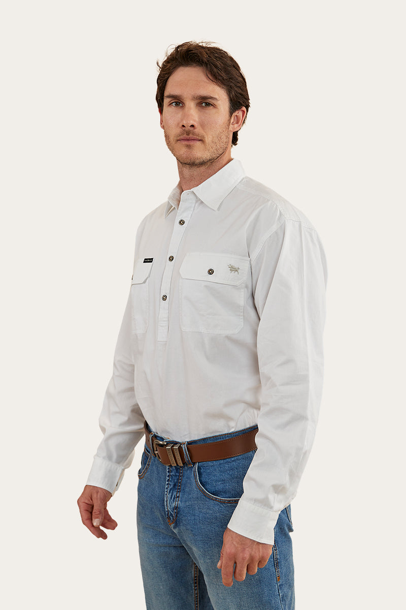 Ringers Western King River Mens Half Button Work Shirt