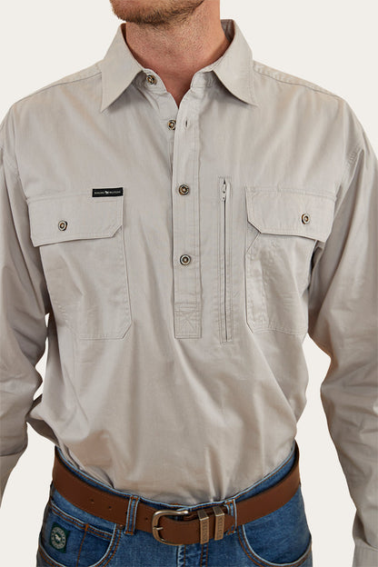 Ringers Western Tempest Mens Half Button Work Shirt