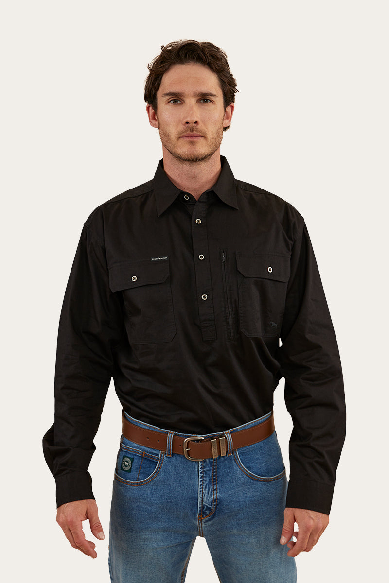 Ringers Western Tempest Mens Half Button Work Shirt