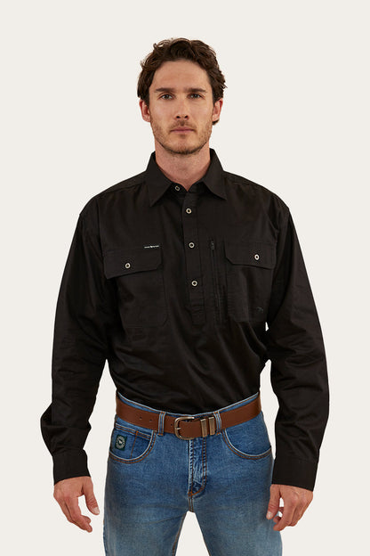 Ringers Western Tempest Mens Half Button Work Shirt