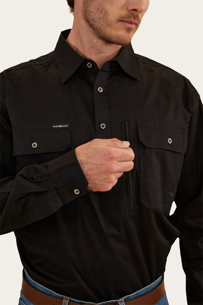 Ringers Western Tempest Mens Half Button Work Shirt