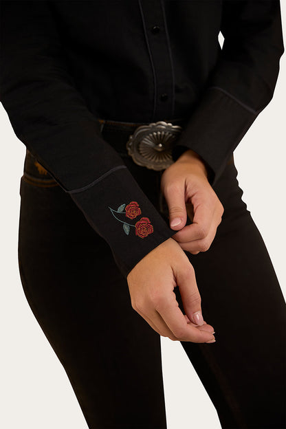 Ringers Western Midnight Rose Womens Western Shirt