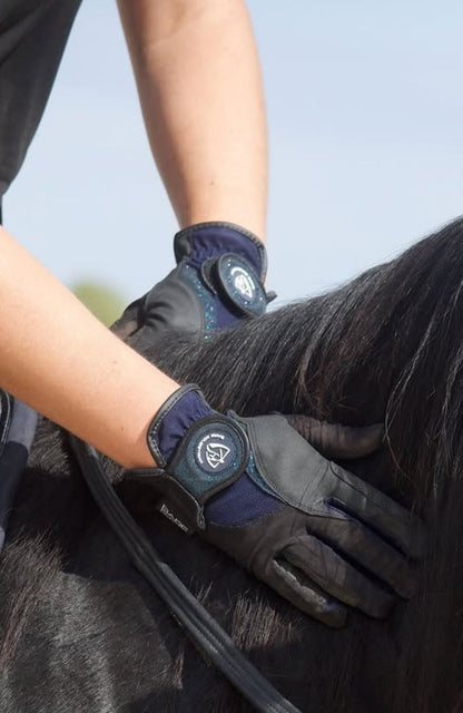 BARE Equestrian Pro Rider Mesh Grip Gloves