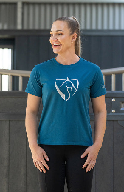 BARE Equestrian Youth Silver Logo T-Shirt