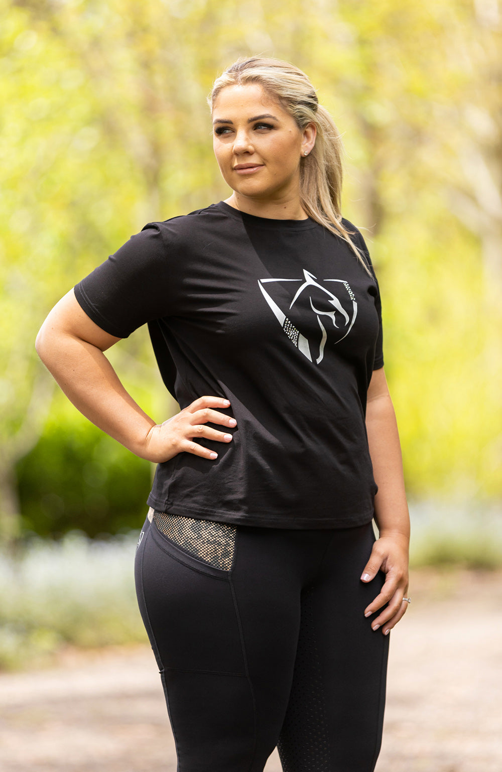 BARE Equestrian Diamond Series Logo T-Shirt