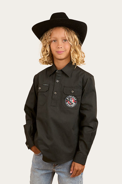Ringers Western 8 Seconds Bucking Bull Work Shirt
