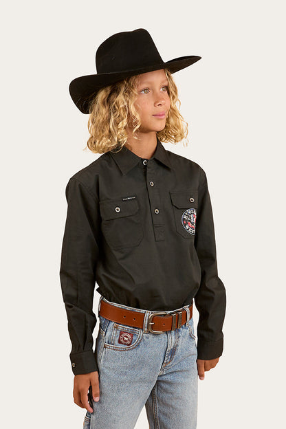 Ringers Western 8 Seconds Bucking Bull Work Shirt