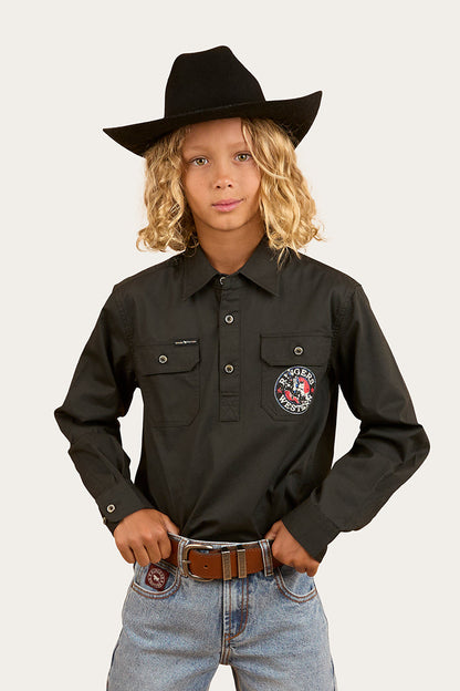 Ringers Western 8 Seconds Bucking Bull Work Shirt