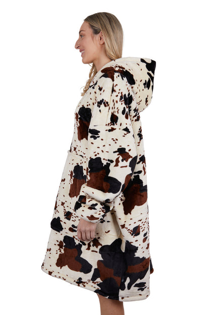 PW Cow Print Snuggle Hoodie 2