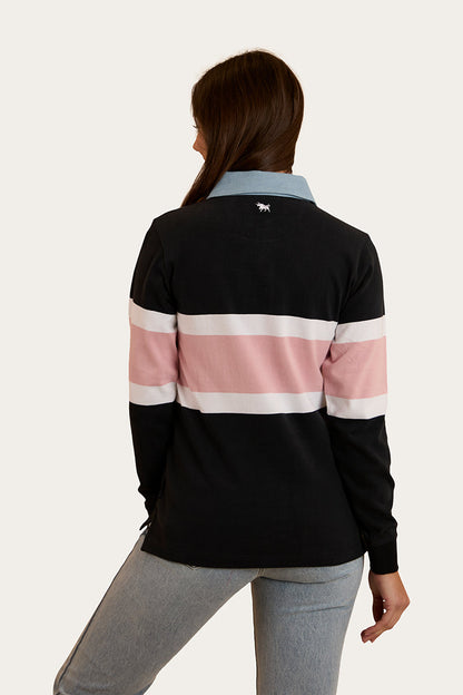 Ringers Western 
Pearson Womens Rugby Jersey - Black