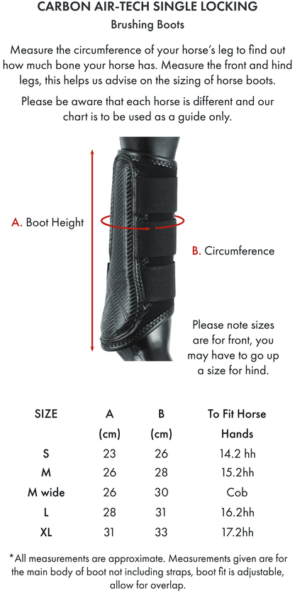 Premier Equine Carbon Air-Tech Single Locking Brushing Boots