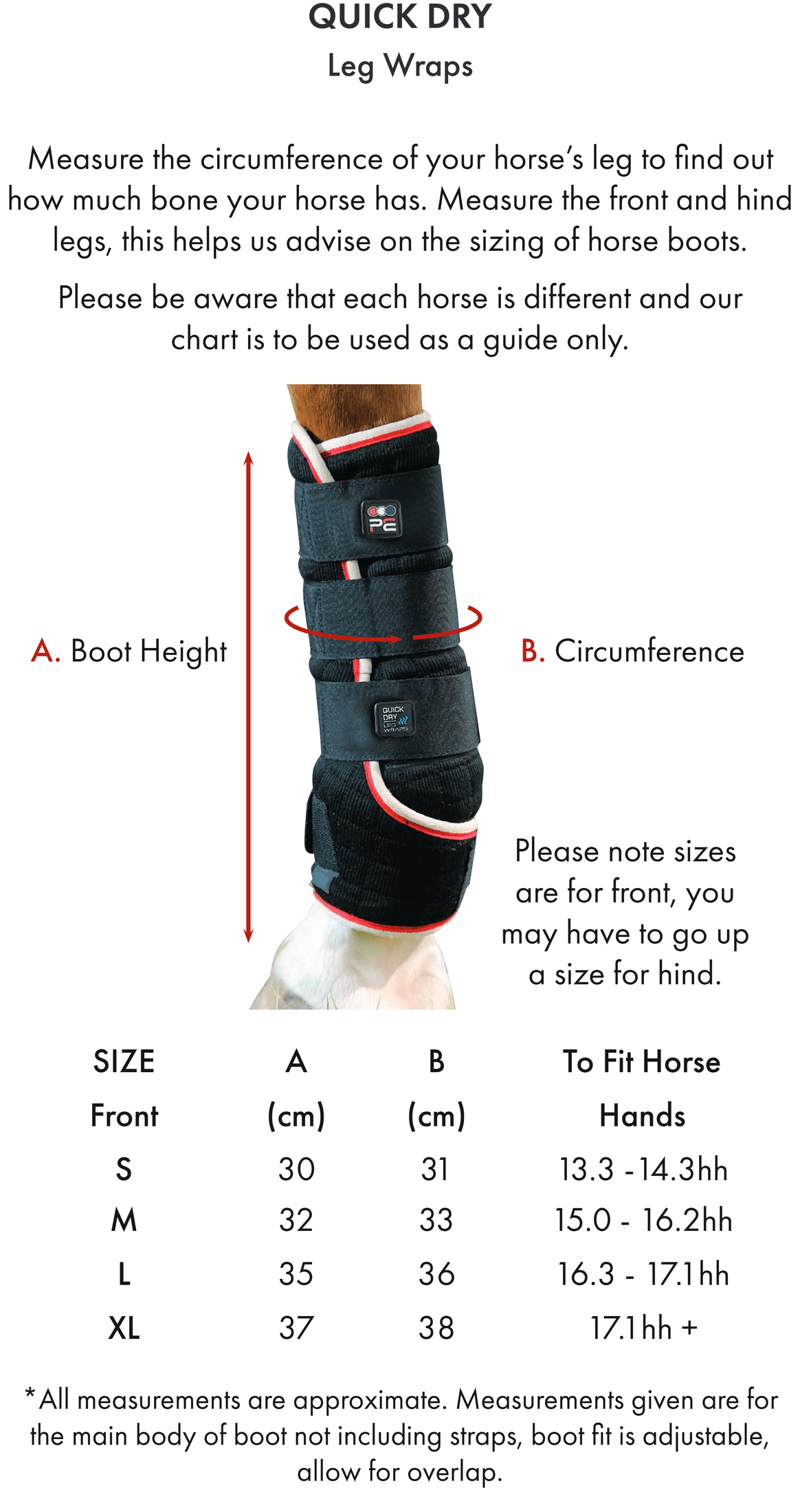 Premier Equine Quick Dry Horse Leg Wraps