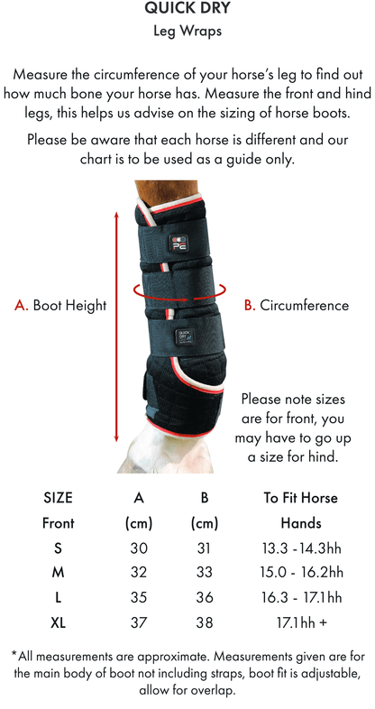 Premier Equine Quick Dry Horse Leg Wraps