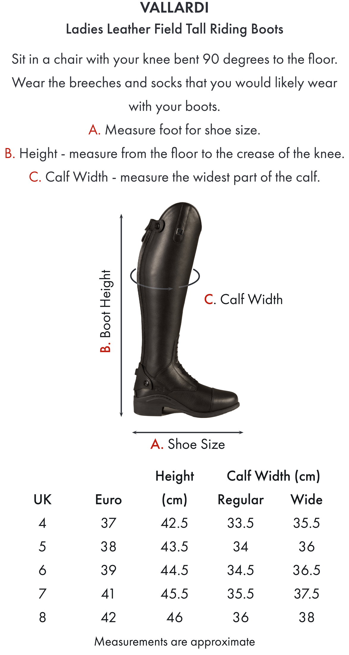 Premier Equine Vallardi Ladies Leather Field Tall Riding Boot