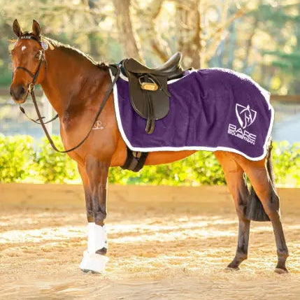 BARE Equestrian Bespoke Australian Made Woollen Quarter Sheet - Purple